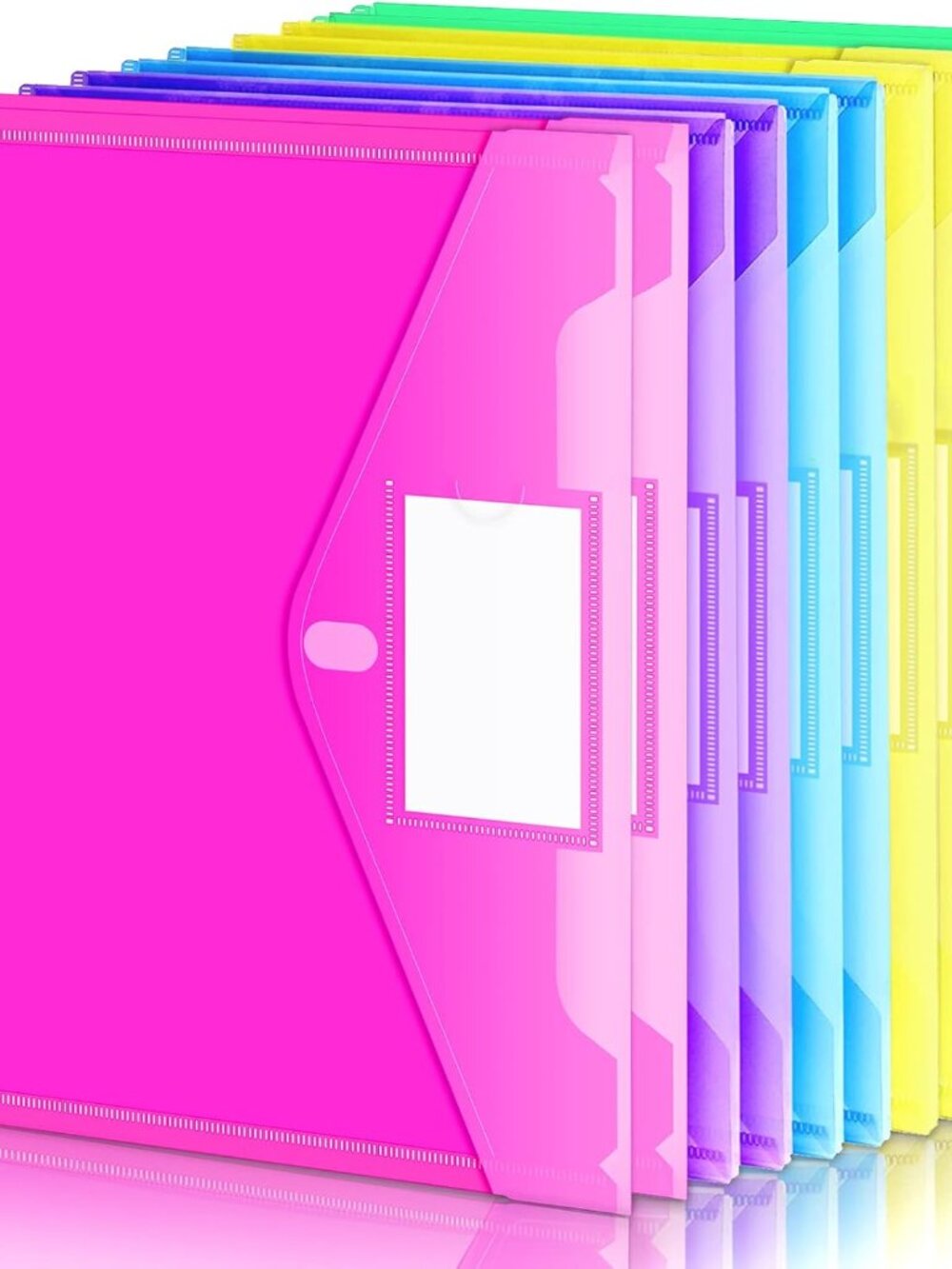 Binder Pocket, 10 Pack Super Heavyweight Plastic Binder Folders